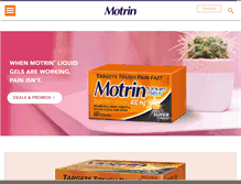 Tablet Screenshot of motrin.ca