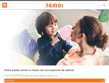 Tablet Screenshot of espanol.motrin.com